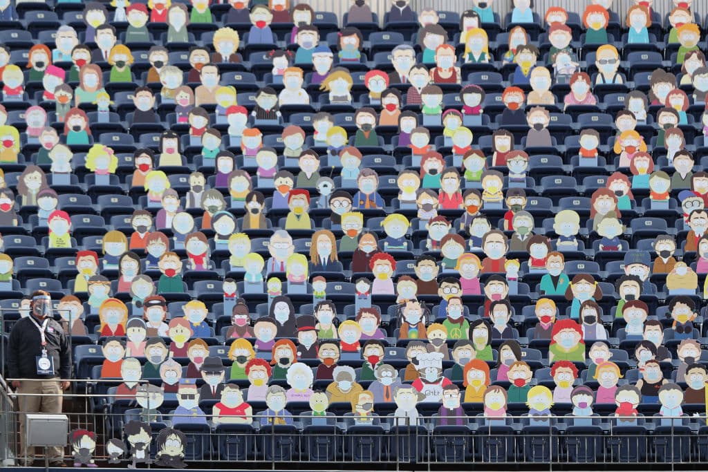 Un público muy inusual, los personajes de 'South Park' llenaron las gradas durant el partido de los Denver Broncos