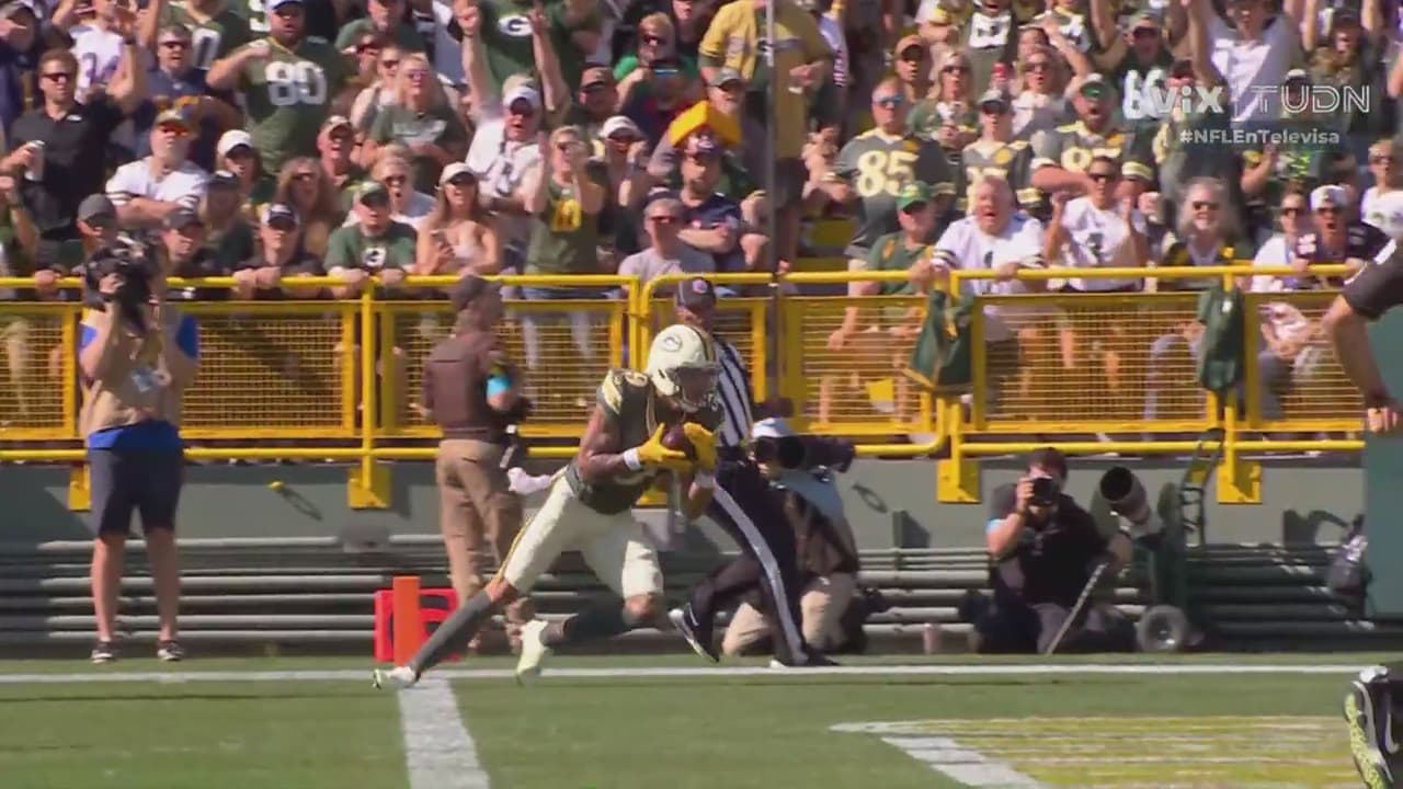 ¡Brutal Jordan Love! Pase de touchdown a Christian Watson