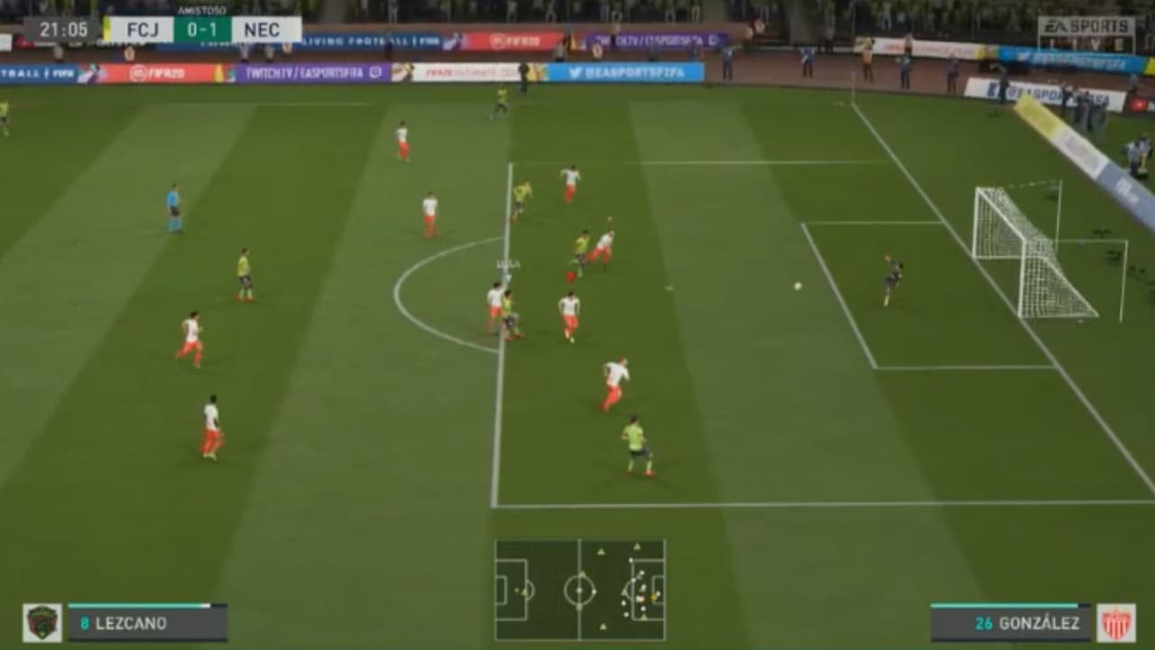 Maximiliano Olivera cayó 1-2 en casa ante Jairo González en el futbol virtual.