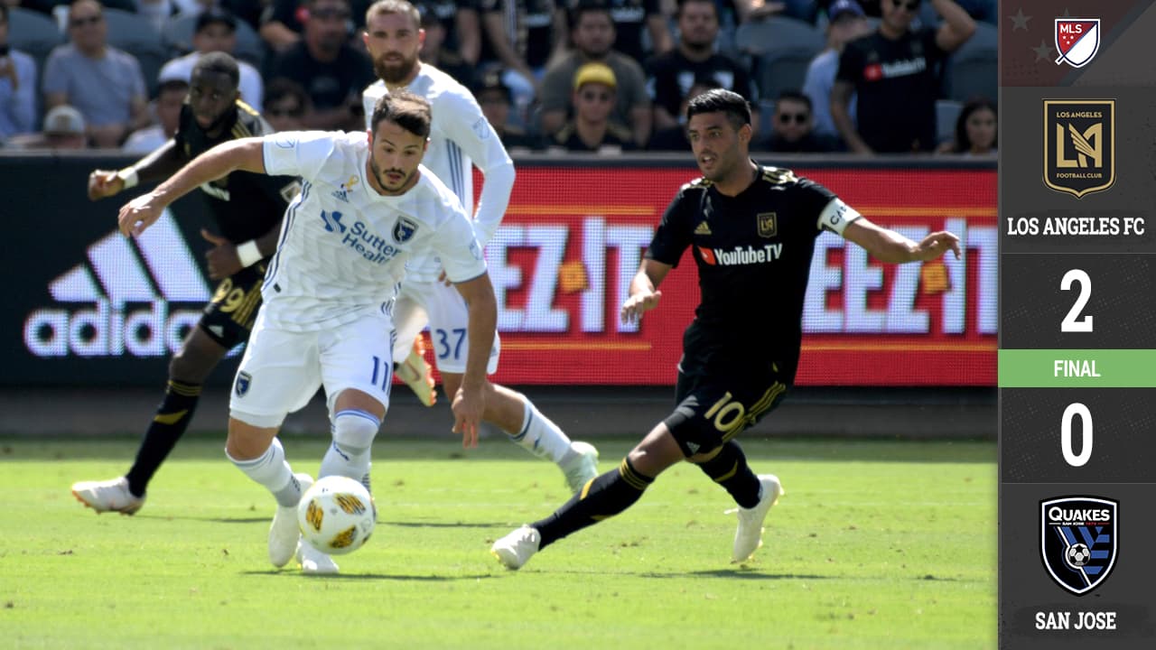 Carlos Vela y Walker Zimmerman bombardean a San José y LAFC pone presión a líderes del Oeste