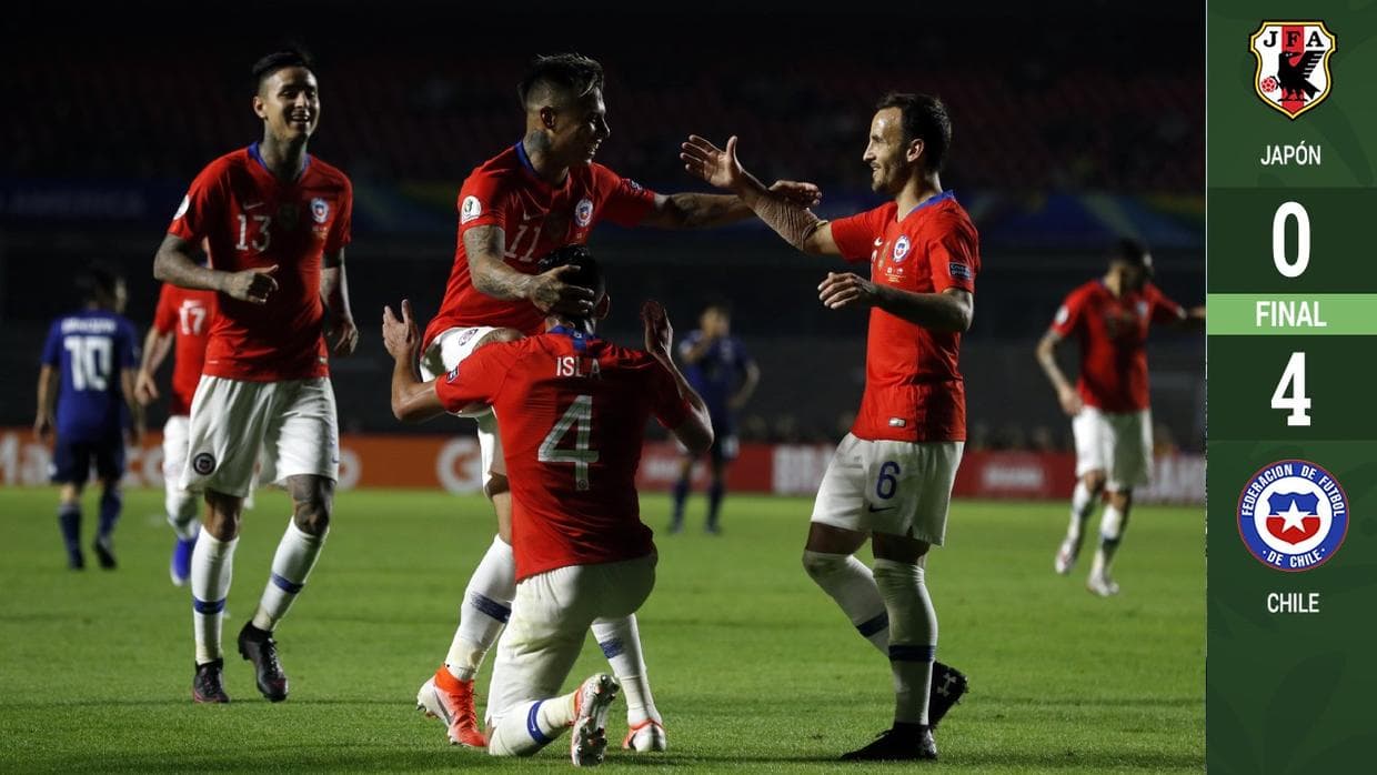 Chile inicia la defensa de su título con triunfo sobre Japón