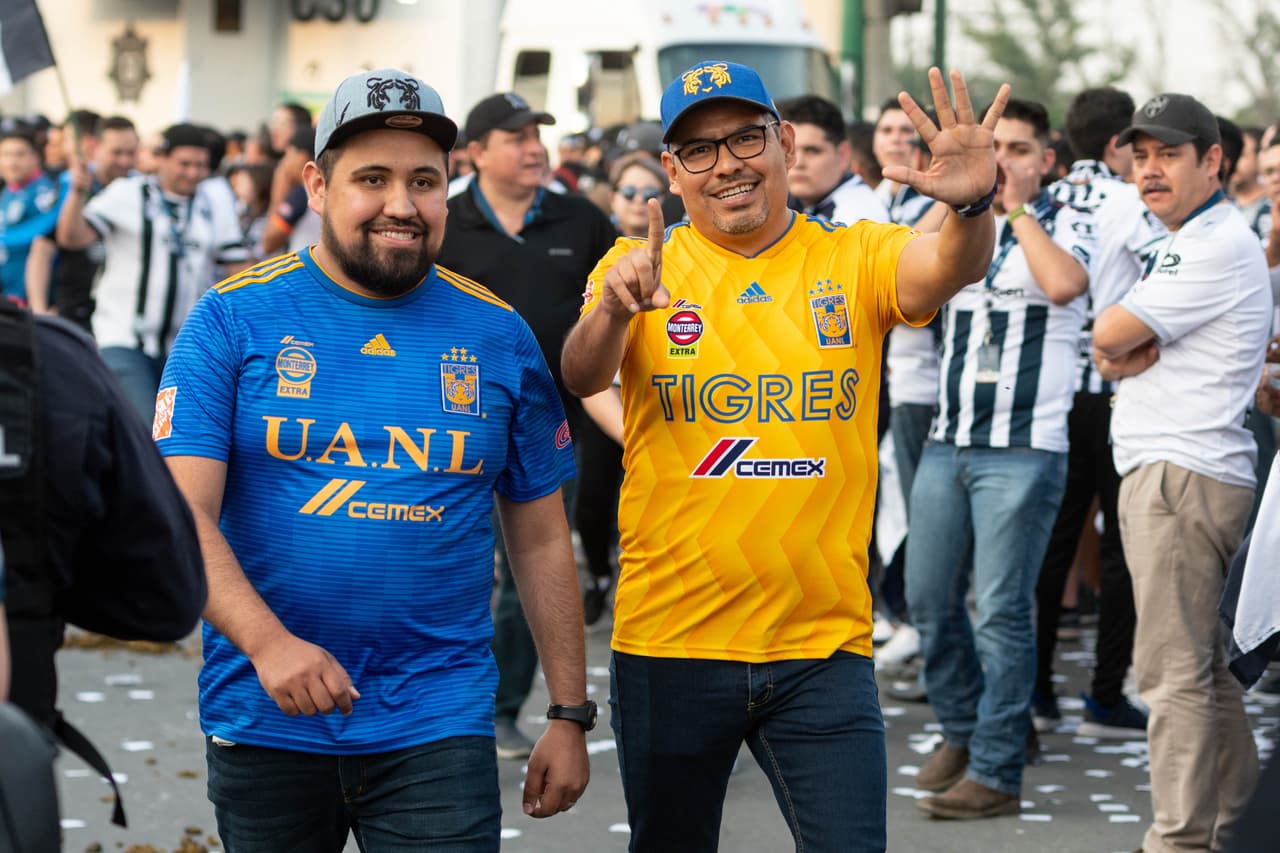 Este fue el ambiente alrededor del Estadio BBVA previo a la Final de la Liga Campeones de la Concacaf entre Monterrey y Tigres.