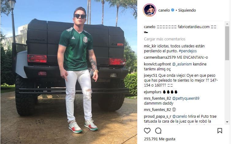 Saúl 'Canelo' Álvarez presume su pasión por el Tri 