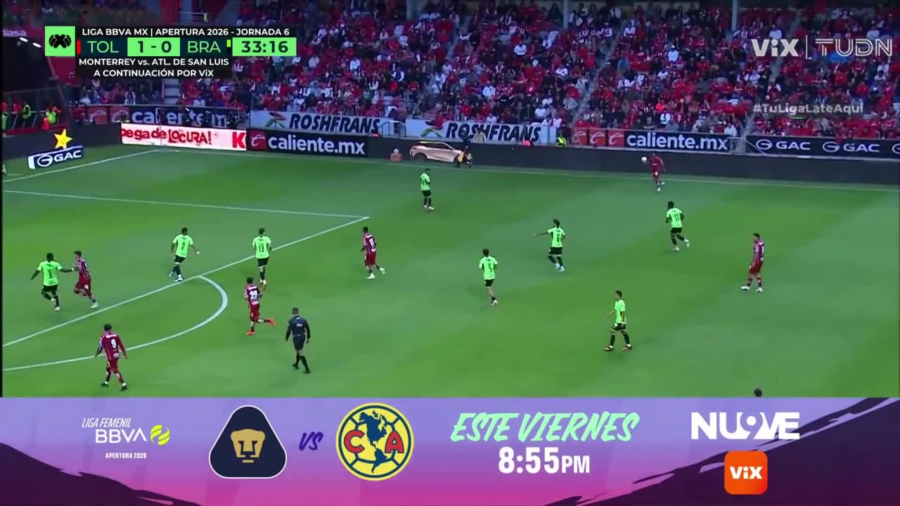 ¡Autogol de Juárez! Toluca suma su segundo gol en el marcador