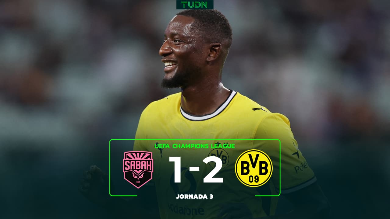 Resumen | Borussia Dortmund gana al Sabah con doblete de Guirassy