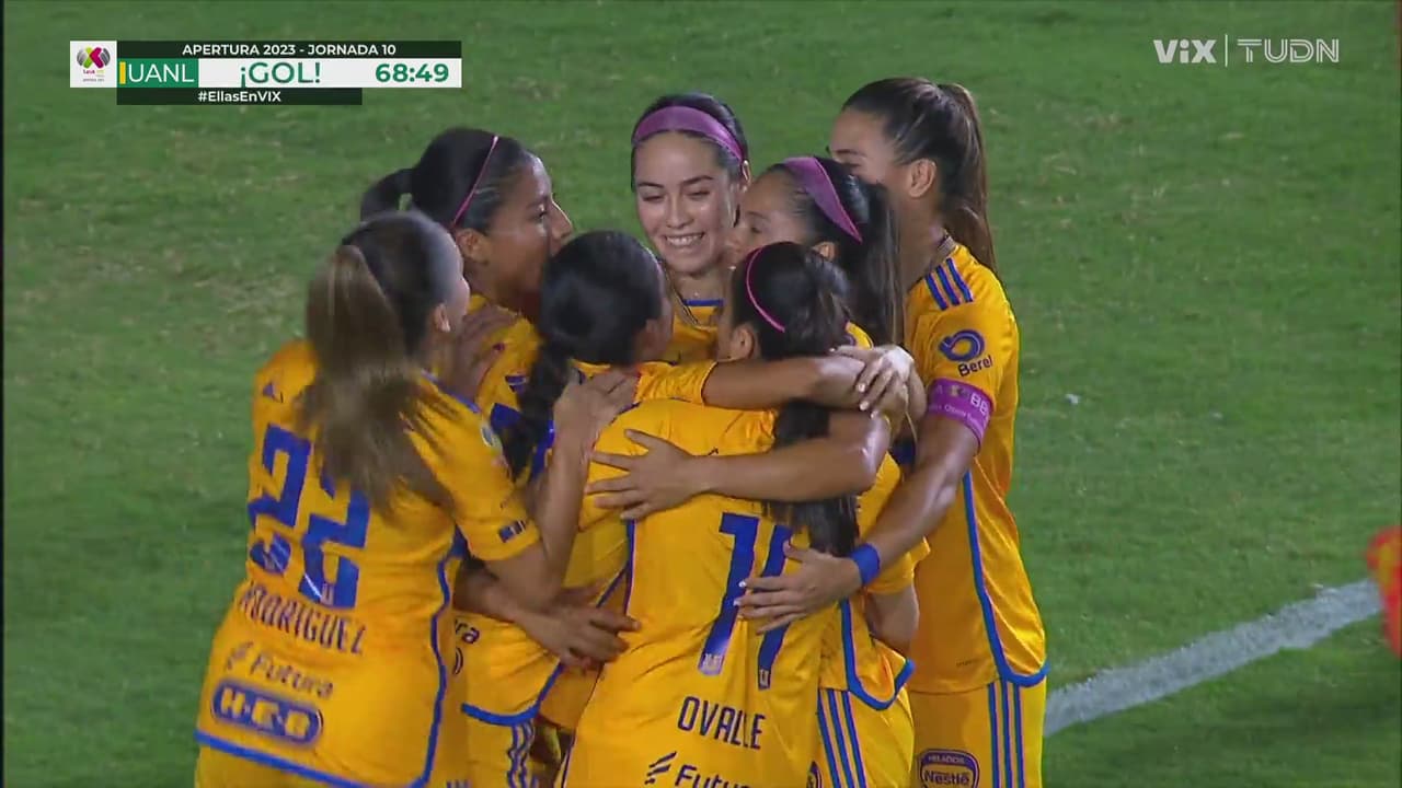 ¡Retoman ventaja! Maricarmen mete cabezazo para el 2-1 de Tigres