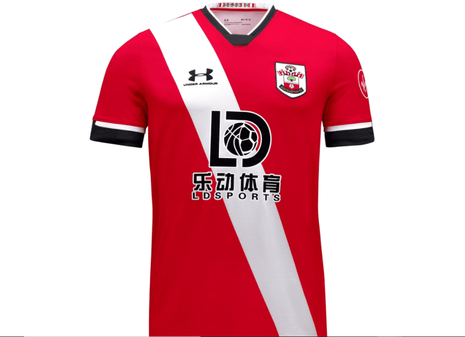 Southampton playera de casa.