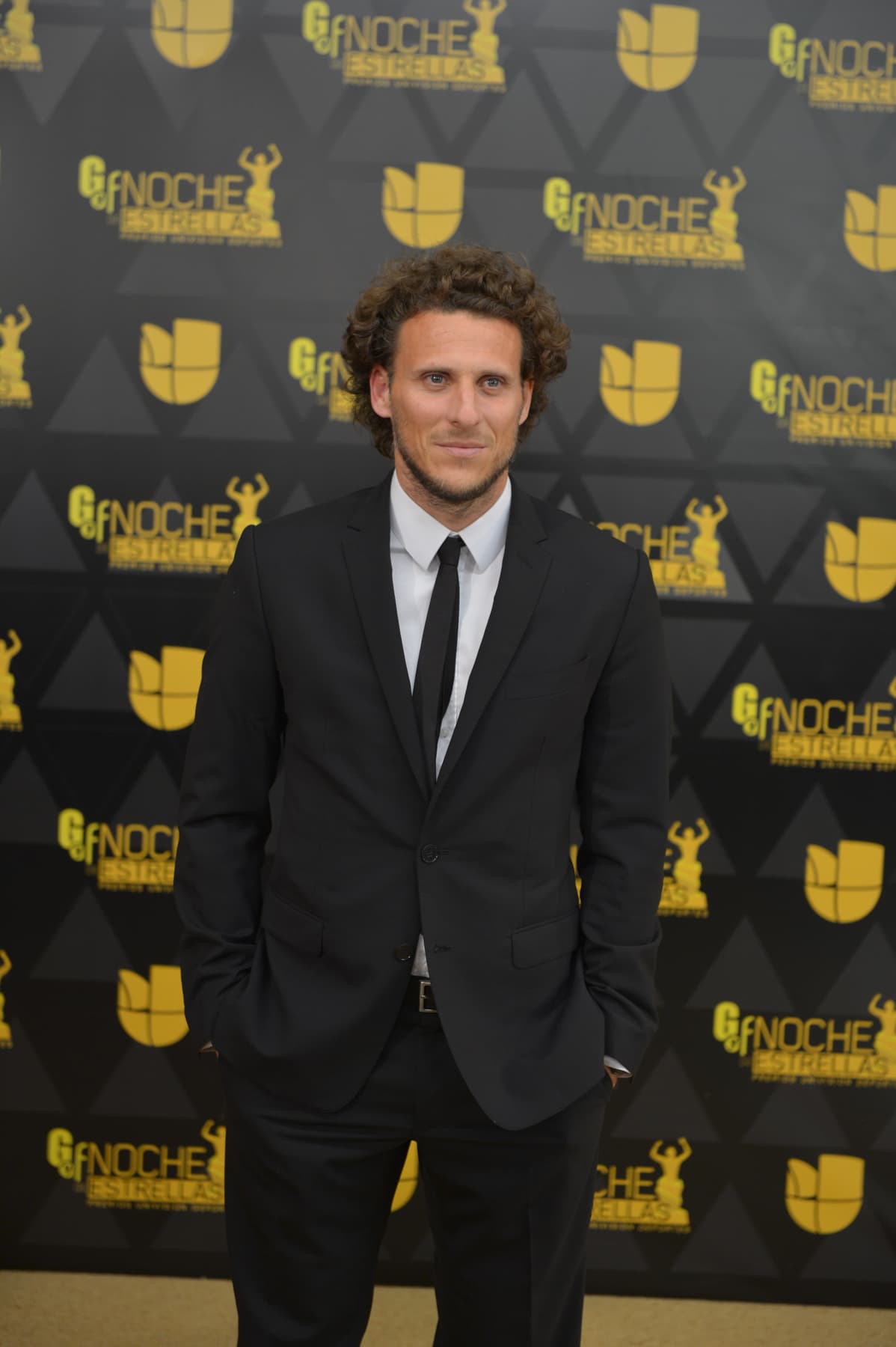 El uruguayo Diego Forlán feliz de estar en Miami disfrutando de los Premios Univision Deportes.