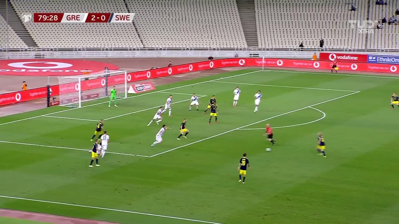 ¡TIRO ATAJADO! disparo por Emil Forsberg.