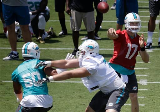 Las mejores tomas de las actividades organizadas de los Miami Dolphins rumbo a la temporada 2015 (AP-NFL).
