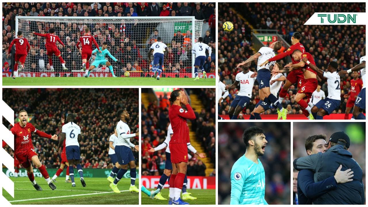 El Liverpool remonta al Tottenham 2-1 con goles de Henderson y Salah; Kane marcó por los Spurs.