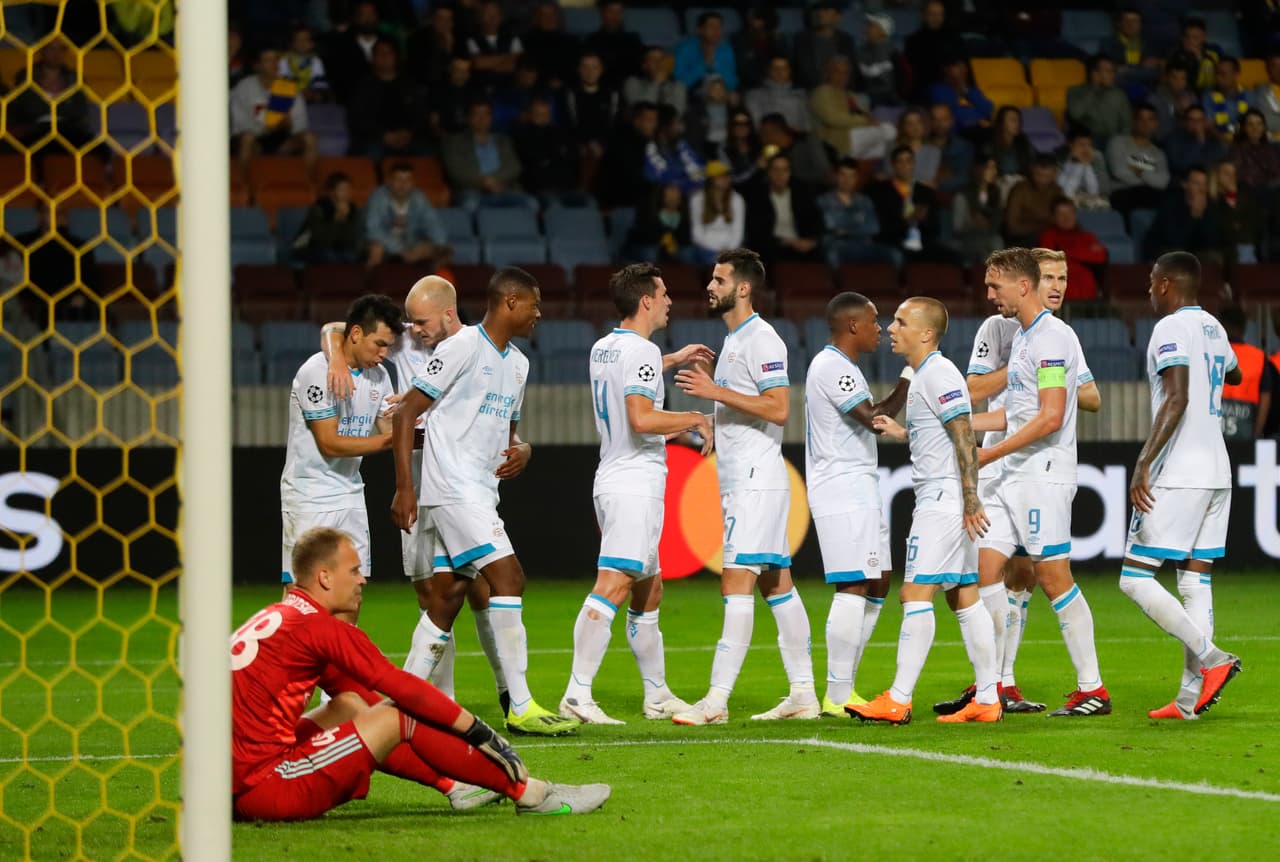 Sin embargo, un gol de Donyell Malen en el tiempo de descuento le dio el triunfo 2-3 a PSV Eindhoven de visitante contra BATE Borisov, en un debut con gol soñado para 'Chucky' en Champions.
