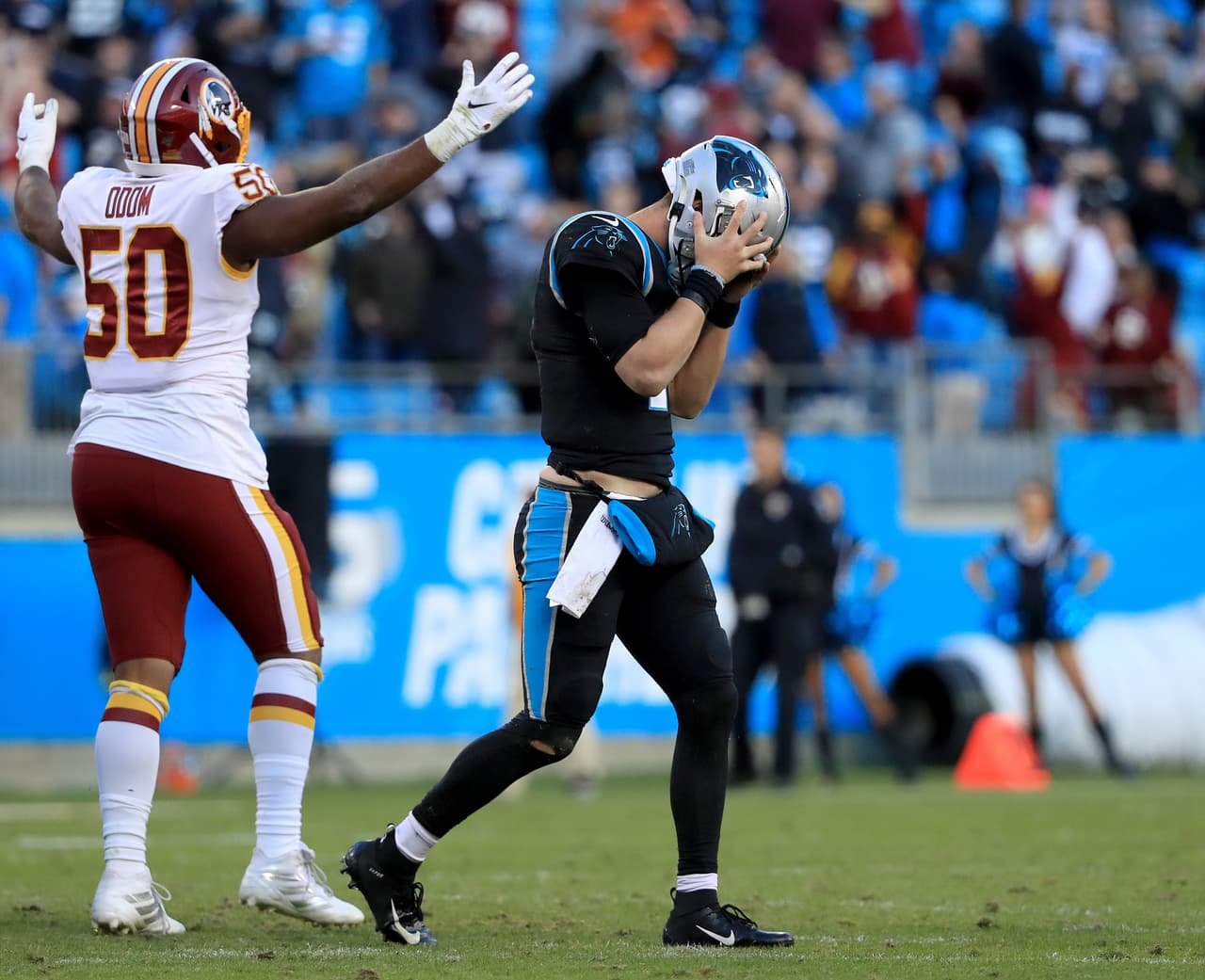 Carolina Panthers
<b> 21-29 </b>Washington Redskins