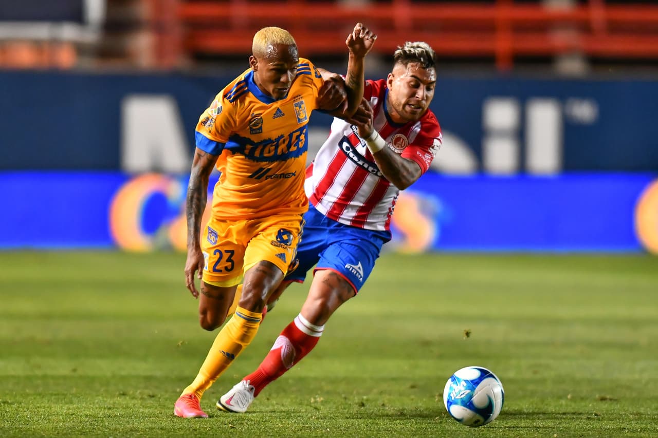 Atlético San Luis y Tigres nos regalan un empate lleno de emociones con un marcador de 2-2. Los potosinos quedan en séptimo lugar y los felinos en el octavo.