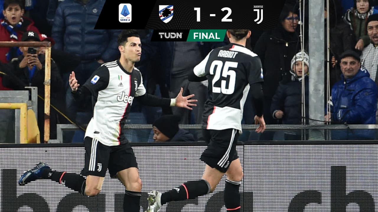 Cristiano Ronaldo da triunfo a la Juventus sobre Sampdoria