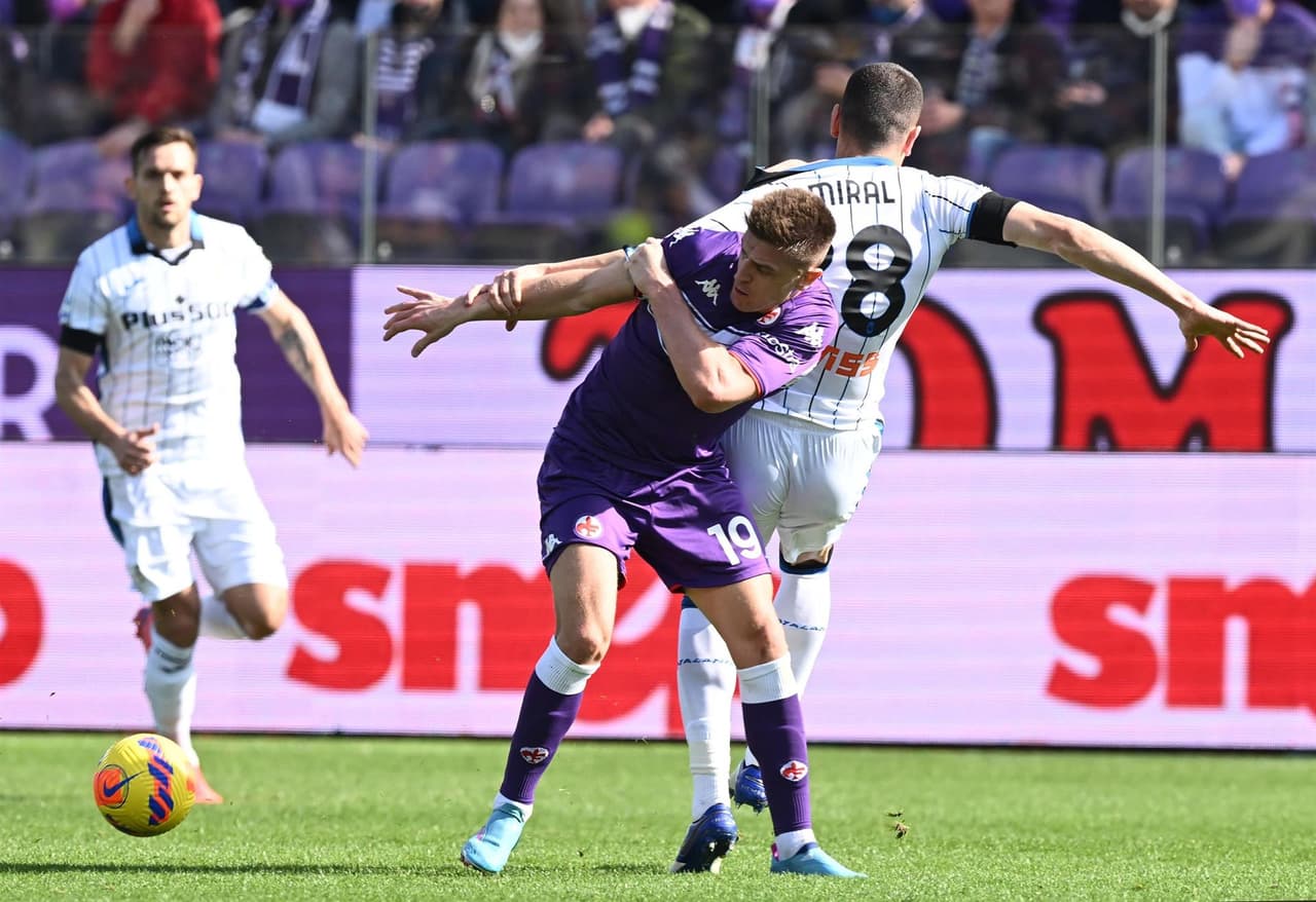 El Atalanta cae por la mínima ante la Fiorentina, 1-0, durante la vigésima sexta jornada de la Serie A. Luis Muriel y Duván Zapata fueron los grandes ausentes durante el encuentro.