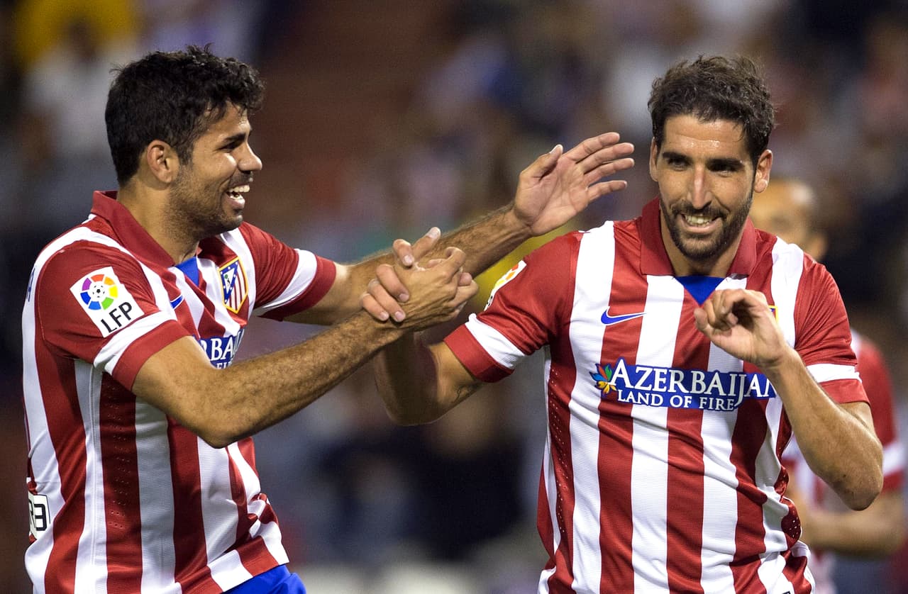 Sin Falcao, Diego Simeone halló en García al compañero perfecto de Diego Costa adelante.