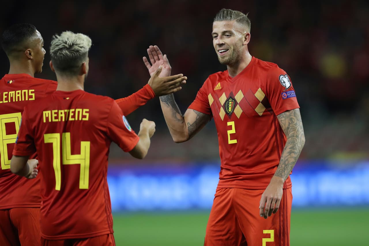 Bélgica goleó en casa San Marino con una actuación notable.