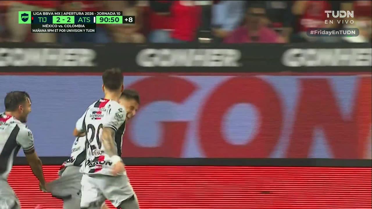 ¡A lo Atlas! Monzón firma el golazo y los Rojinegros remontan