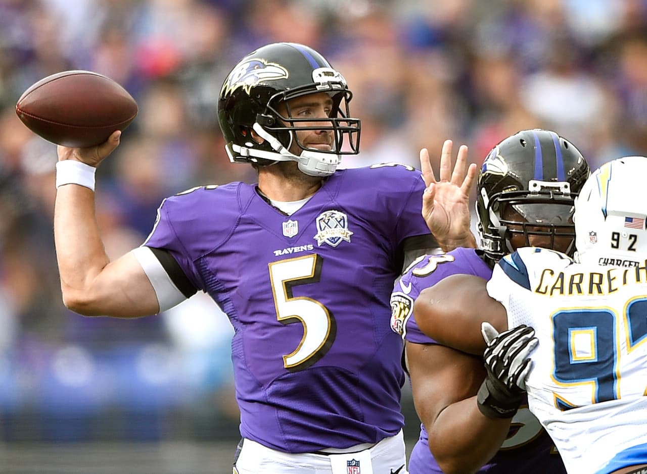 12.- Joe Flacco, QB, Baltimore Ravens.- 129.64 puntos.