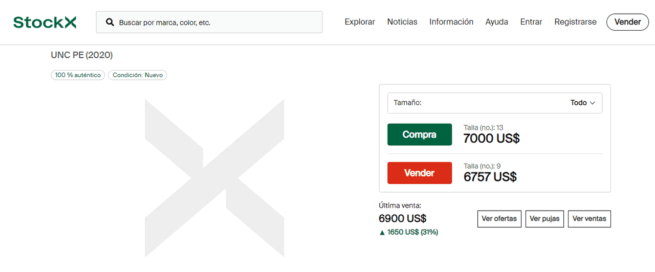 El precio de los exclusivos Jordan en stockx.com