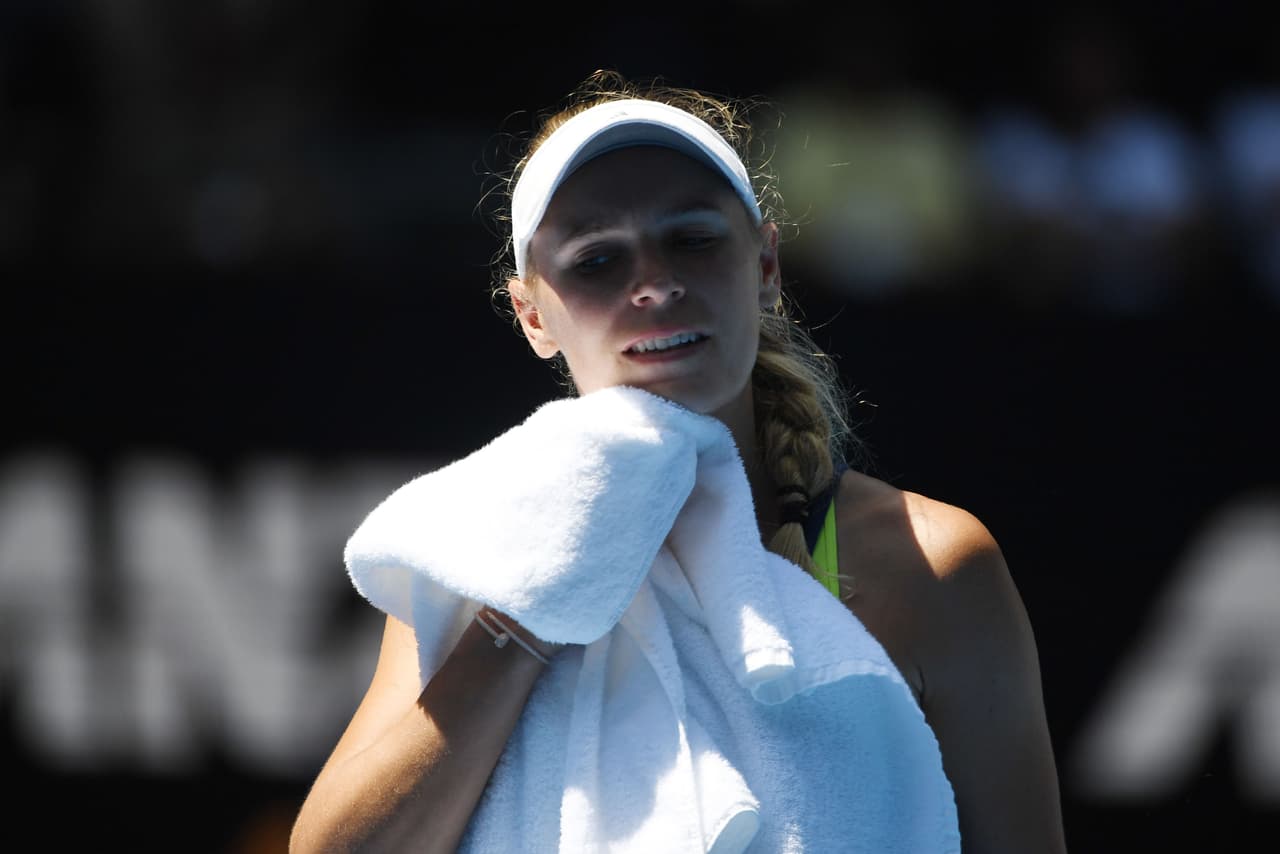 El cansancio le pasó cuenta de cobro a Wozniacki, que falló cuando podía definir y eso alargó el juego. Al final, no fue una sentencia final.