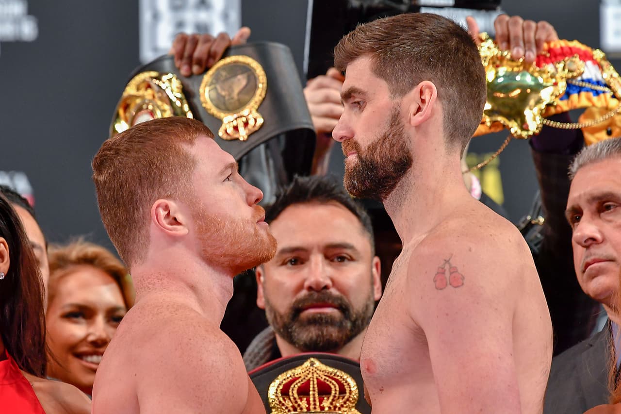 Hay pelea: Canelo y Fielding dan el peso en Nueva York 