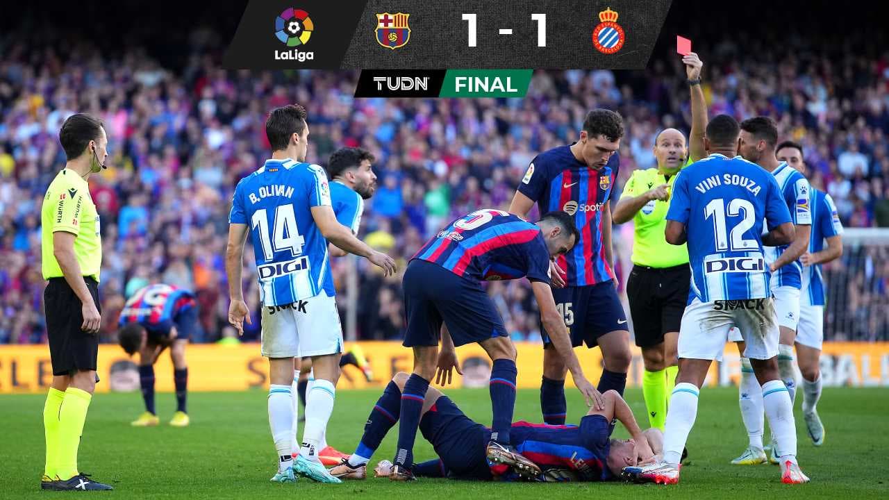 Barcelona empata el derbi y pierde ventaja ante el Real Madrid