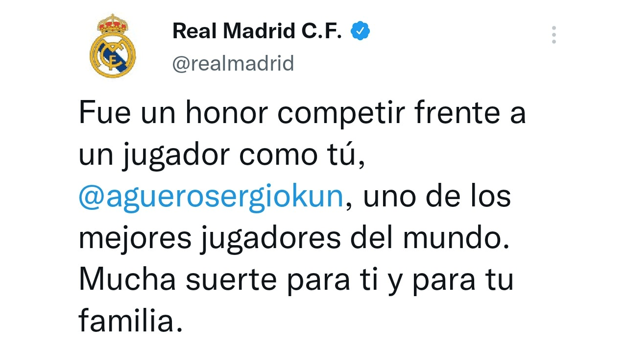 El mundo del futbol se despide de un grande, Sergio 'Kun' Agüero anunció su retiro de las canchas por problemas cardiacos, lo cual causó reacciones en redes. Compañeros de cancha, equipos y fanáticos, le dedicaron palabras, imágenes y videos por su gran trayectoria, su talento y, sobre todo, por su calidad. humana, ¡hasta luego, Kun!