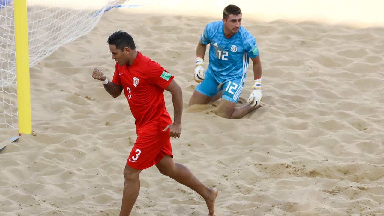 Tahití golea 6-1 a México y los deja prácticamente fuera del Mundial de playa Paraguay 2019.