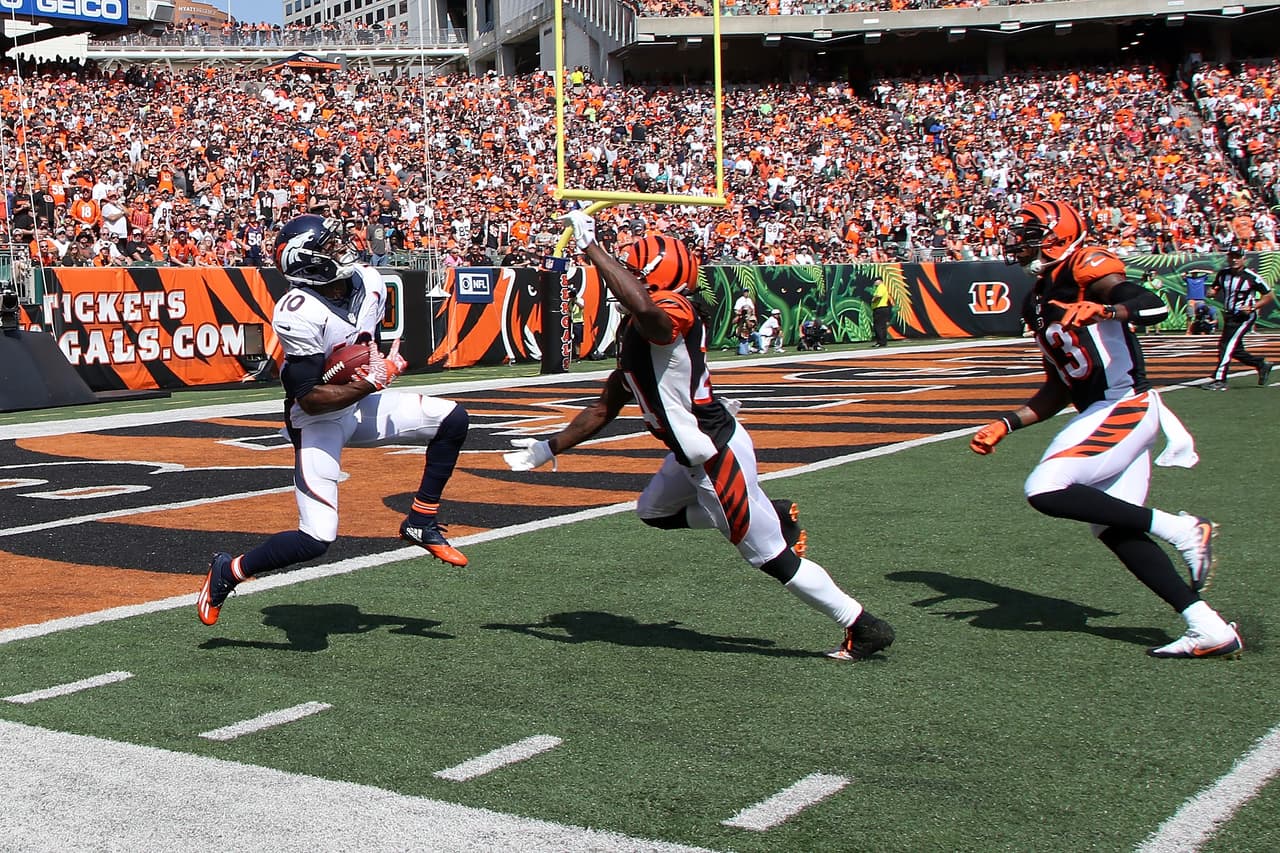 La defensiva de Cincinnati no pudo ante el magnífico día que tuvo el pasador de los Broncos, Trevor Siemian, para conectar con sus receptores.