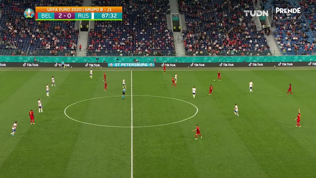 ¡GOL!  anota para Bélgica. Romelu Lukaku