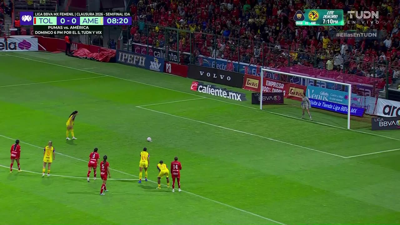 ¡Gooool del América! Camberos no falla desde los once pasos y las águilas ya lo van ganando