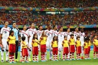 Costa Rica llegó hasta los cuartos de final de Brasil.