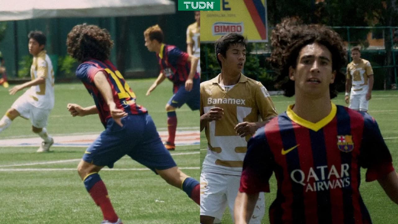 El día que Cucurella jugó contra Pumas como canterano del Barcelona