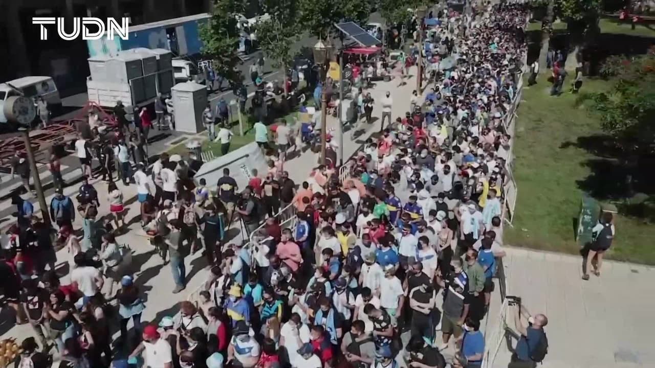 Hijos de Maradona dedican emotiva despedida