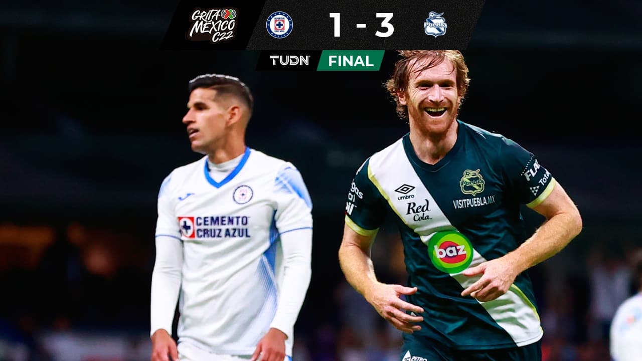 Fernando Aristeguieta hace triplete y Puebla gana a Cruz Azul