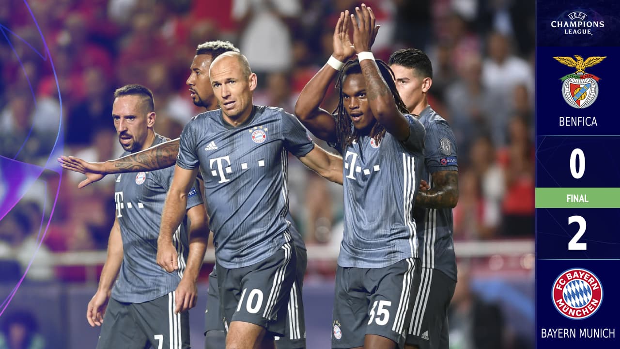 Bayern Munich domina al Benfica y se estrena con victoria en Lisboa