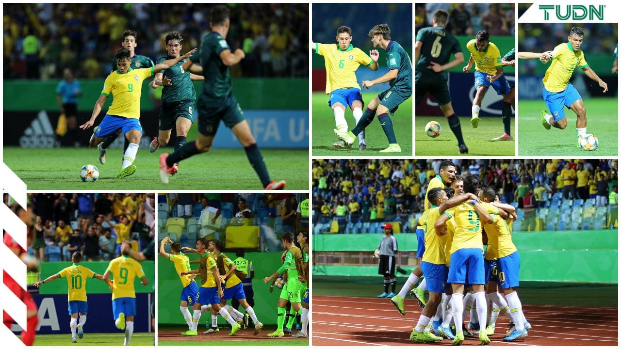 Brasil 2-0 Italia. Con goles de Patryck y João Peglow, la verdeamarela vence 2-0 a Italia y avanza a semifinales.