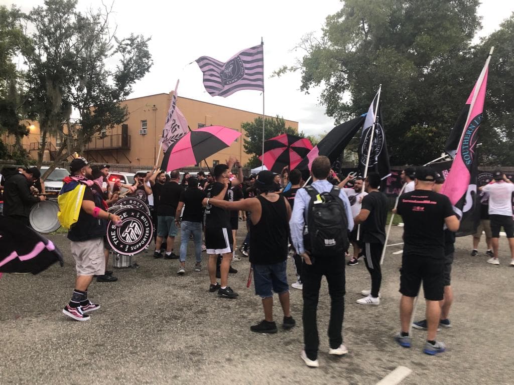 La afición del Inter Miami, que debuta en 2020 en la MLS, se dio cita.