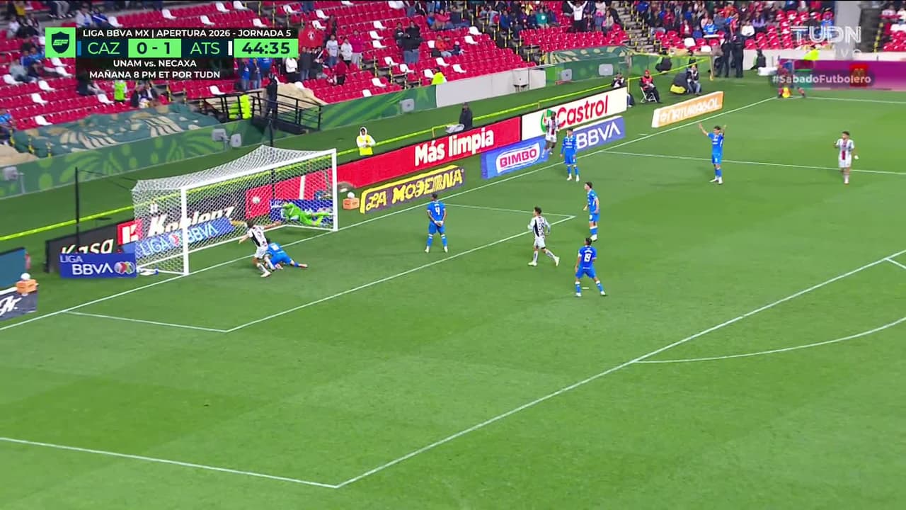 ¡GOL!  anota para Atlas. Florián Monzón