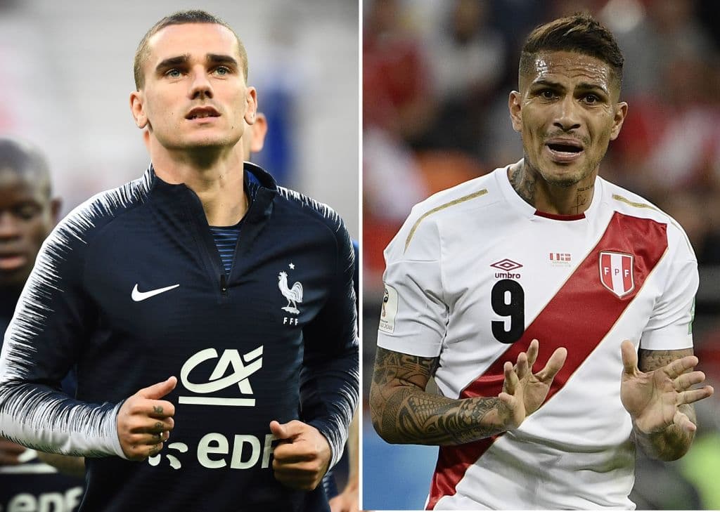 Un duelo interesante se cocina entre los delanteros estelares de las selecciones de Francia y Perú: Antoine Griezzmann, del Atlético de Madrid y Paolo Guerrero, del Flamengo.