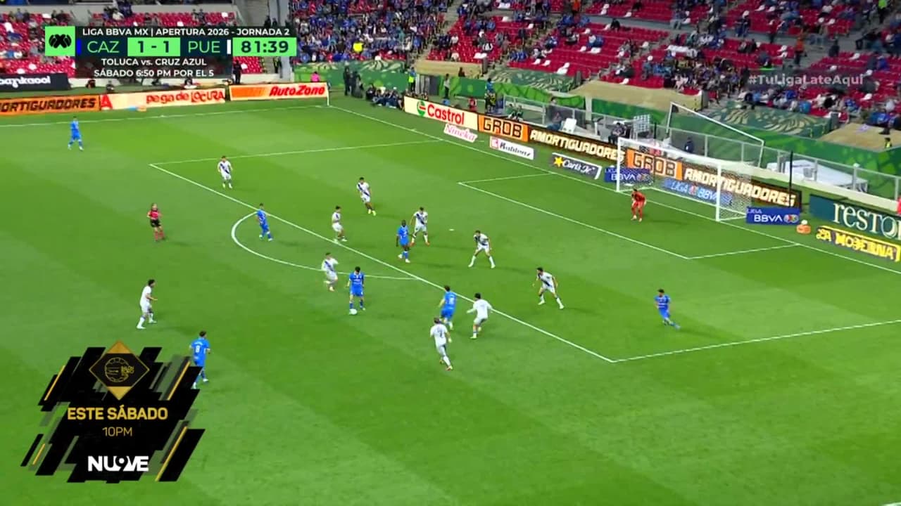 ¡GOL!  anota para Cruz Azul. Christian Ebere