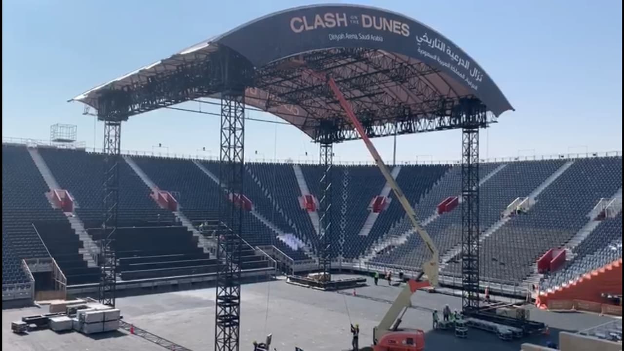 La Diriyah Arena se prepara para recibir Ruiz vs. Joshua II