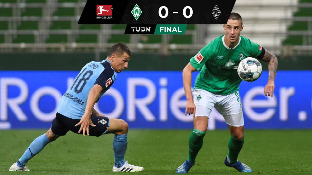 Werder no pudo en casa y cedió empate ante el Mönchengladbach