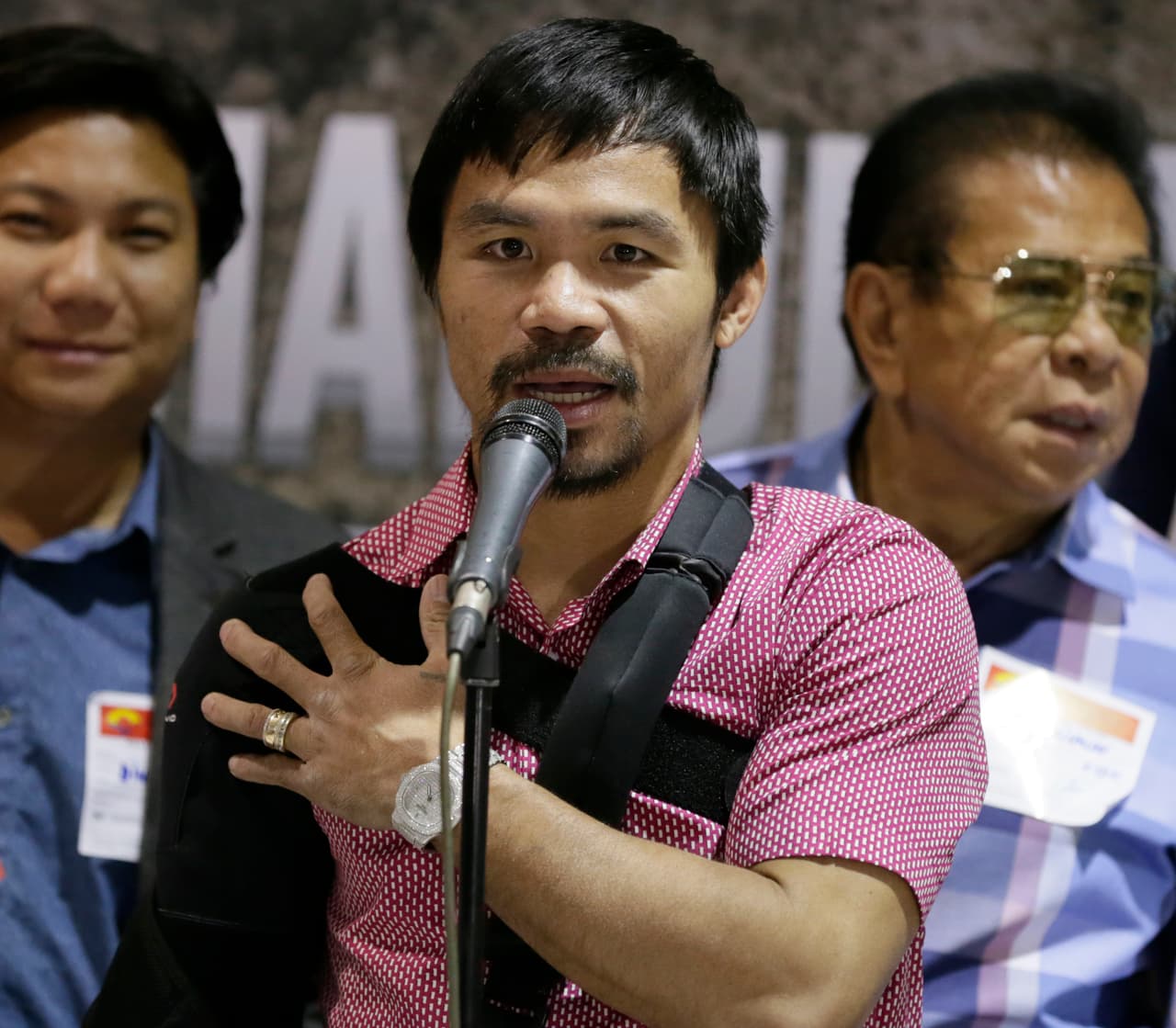 Pacquiao se rehabilita en Filipinas.