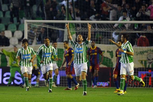 Ese gol mantenía las esperanzas del cuadro sevillano.