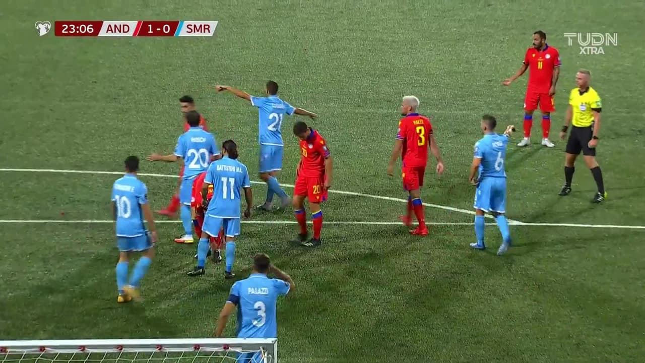 ¡GOL!  anota para Andorra. Marc Vales González