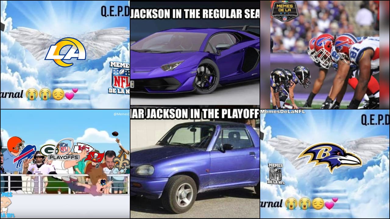 ¡Los Ravens y los Rams se llevaron los memes! | Tras quedar fuera de las Finales de Conferencia, las redes sociales hicieron ‘leña de los árboles caídos’.