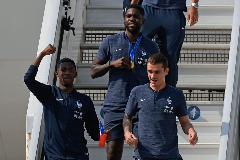 Antoine Griezmann, feliz por el título, estuvo reservado frente al grupo.